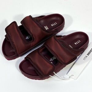 Birkenstock 1774 Arizona Cosny Nylon Sandals Port Royale 38 7 NEW Monochromatic